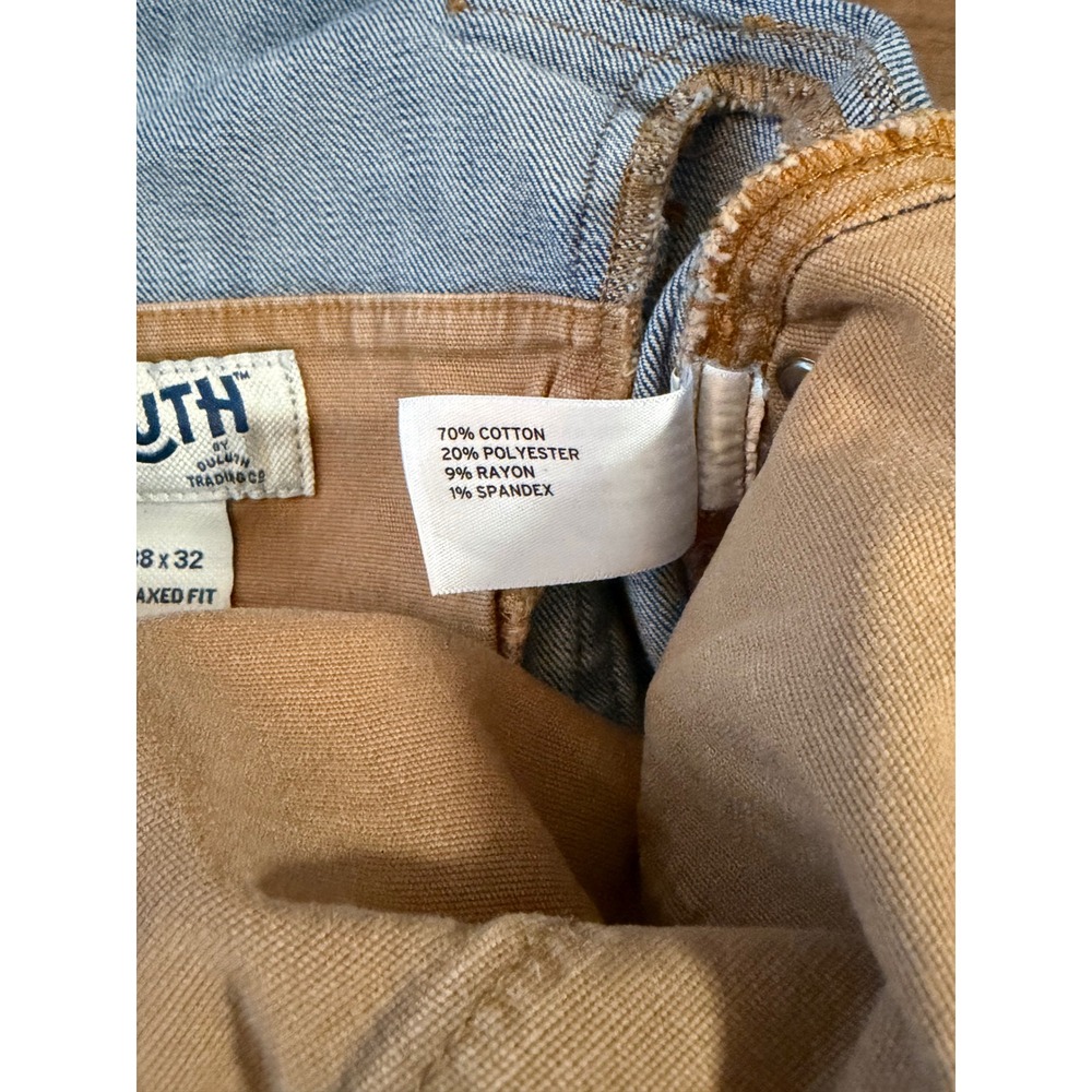 Duluth Trading Co Ballroom Double Flex Jeans Light Wash Relaxed Fit 38x32 Mens - Picture 9 of 11